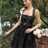 Alpenglanz | Jacquard Zweiteiler in Schwarz & Hellgold – Damen Dirndl Festmode